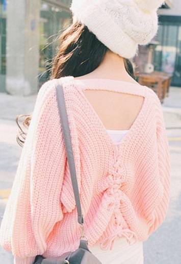 chic pastel pink sweater pink backless knitted jumper pastel pink pullover-f24956.jpg